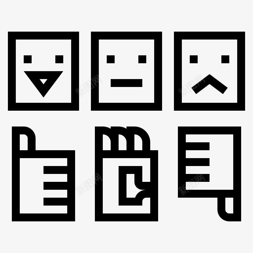 满意度表情情绪图标svg_新图网 https://ixintu.com 客户服务 情绪 比率 满意度 笑脸 表情