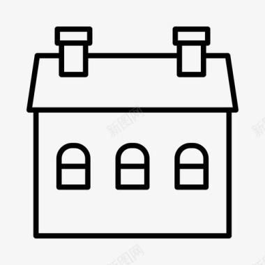 房子建筑物房屋图标图标