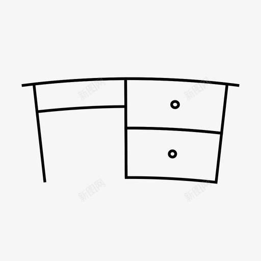桌子家具家图标svg_新图网 https://ixintu.com 室内 室内家具 家 家具 木制 桌子