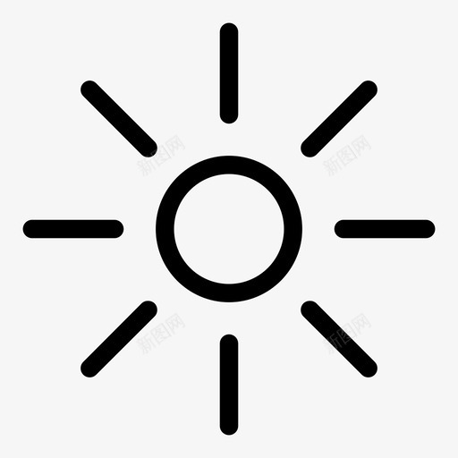 太阳阳光晴朗的天气图标svg_新图网 https://ixintu.com 太阳 日出 晴朗的天气 阳光