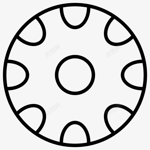 轮胎轮辋车轮图标svg_新图网 https://ixintu.com 薄轮胎 车轮 轮胎 轮辋