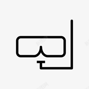 护目镜眼镜潜水图标图标