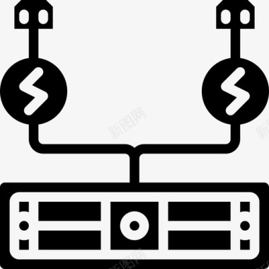 电源数据灾难图标图标