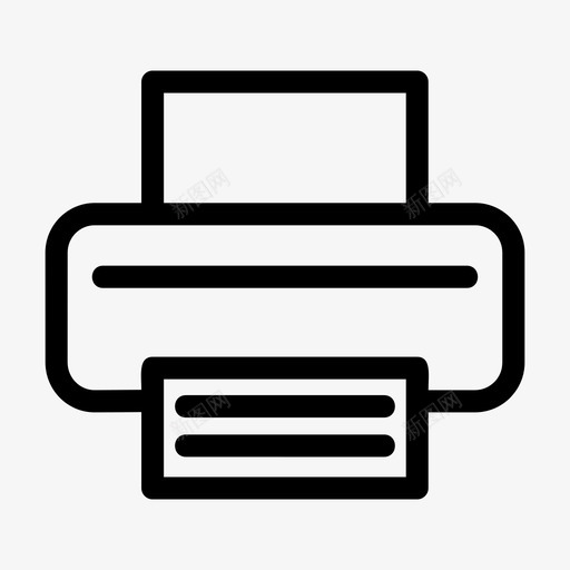 打印机文件机器图标svg_新图网 https://ixintu.com 办公室 打印机 文件 机器 纸张
