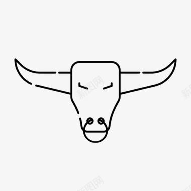 牛动物牛市图标图标