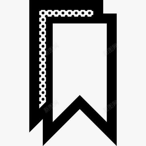 书标书签收藏夹图标svg_新图网 https://ixintu.com FAV 书标 书签 收藏夹 旗帜 粗线点