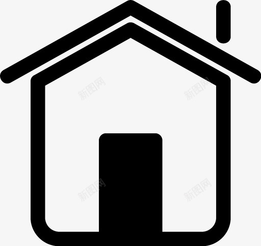 家住所小屋图标svg_新图网 https://ixintu.com 住所 家 小屋 房地产 房子