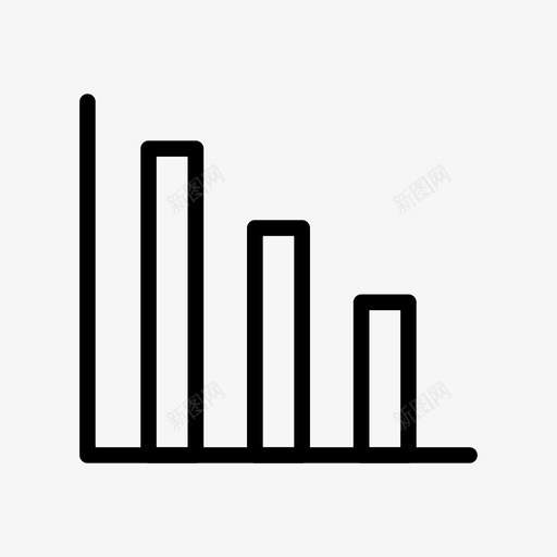 统计条形图财务图标svg_新图网 https://ixintu.com 办公室 办公室线图标 图表 条形图 统计 财务