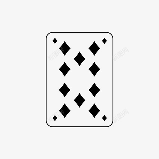 十个钻石纸牌玩牌图标svg_新图网 https://ixintu.com 十个钻石 扑克 扑克牌 玩牌 纸牌