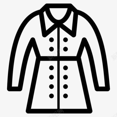 服装时装女人图标图标