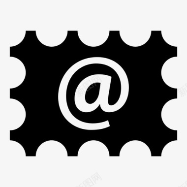 电子邮件信件邮票图标图标