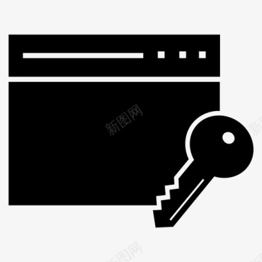 加密网站认证授权图标图标