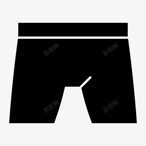 拳击短裤裤子内衣图标svg_新图网 https://ixintu.com 内衣 拳击短裤 男士服装 裤子