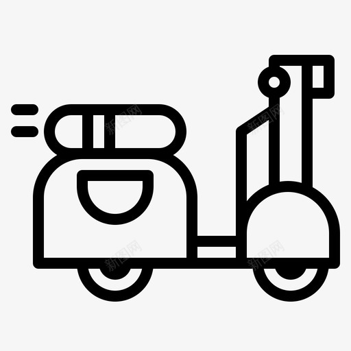 vespa摩托车交通工具图标svg_新图网 https://ixintu.com vespa 交通工具 摩托车