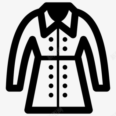 服装时装女人图标图标