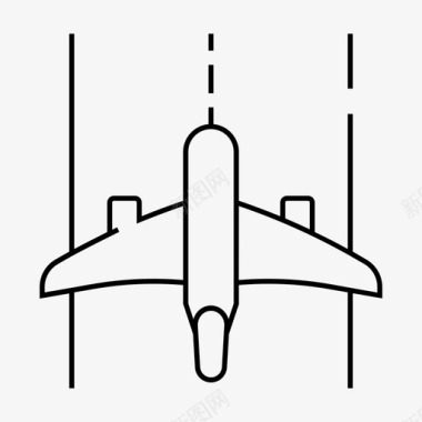 跑道飞机机场图标图标