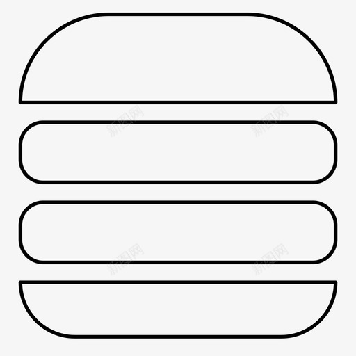 双汉堡快餐汉堡图标svg_新图网 https://ixintu.com 双汉堡 快餐 汉堡 肉饼