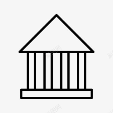 政府银行建筑图标图标
