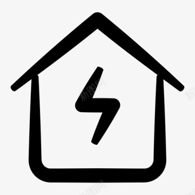 能源效率节能住宅inkyessentials第3卷图标图标