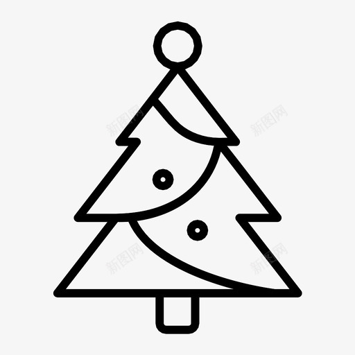 圣诞树大自然树林图标svg_新图网 https://ixintu.com 圣诞树 大自然 树林