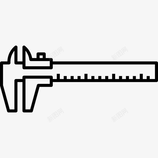 滑尺工具和机械图标svg_新图网 https://ixintu.com 工具和机械 滑尺