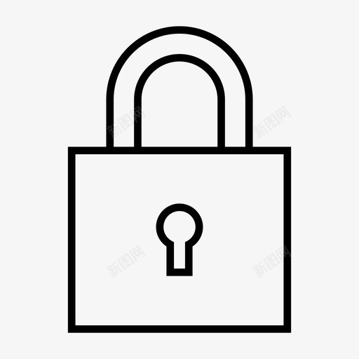锁有保证可靠图标svg_新图网 https://ixintu.com 可靠 安全 有保证 银行 锁