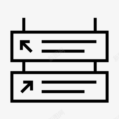 招牌机场导航图标图标