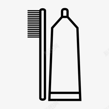牙刷刷牙清洁图标图标
