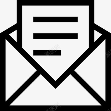 收件箱电子邮件信件未读图标图标