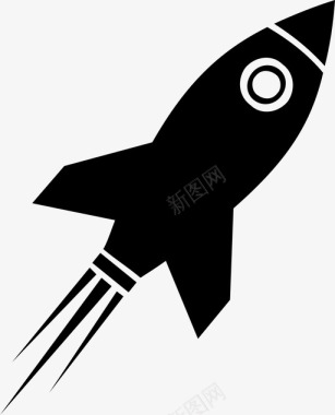 火箭创业商业发射图标图标