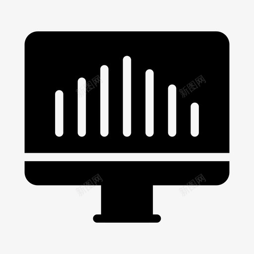 图表lcd营销图标svg_新图网 https://ixintu.com lcd 图表 搜索引擎优化和营销字形图标 监控 营销