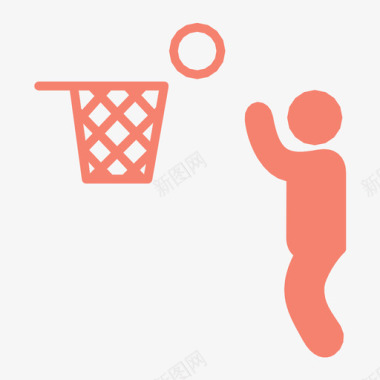篮球运动员比赛图标图标