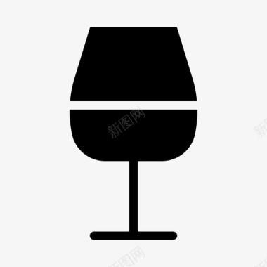 朗姆酒饮料玻璃杯图标图标