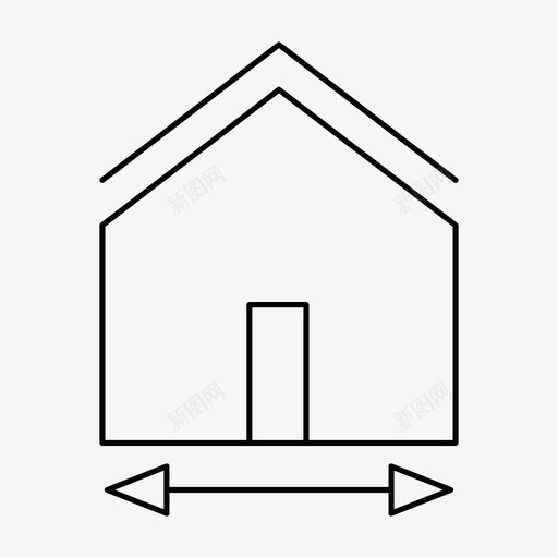 房子箭建筑物图标svg_新图网 https://ixintu.com 建筑物 房地产 房子 箭