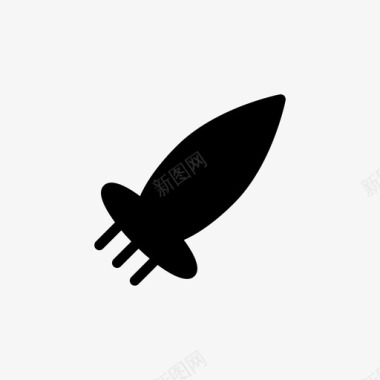火箭宇宙飞船加速图标图标
