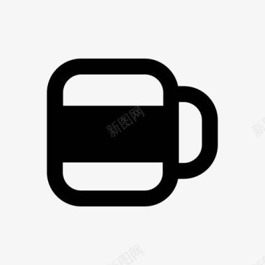 咖啡杯热咖啡杯热饮料图标图标