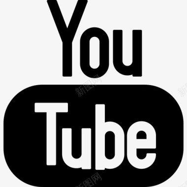 YouTube标志社交媒体社交网络图标图标