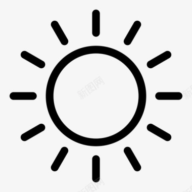 阳光白天天气图标图标