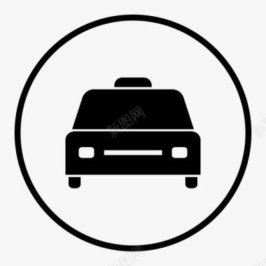 出租车出租汽车出租车服务图标图标