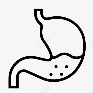 胃解剖消化图标图标