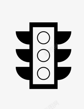红绿灯行车灯停车灯图标图标