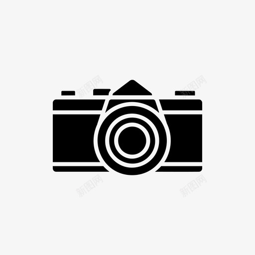 相机模拟捕捉图标svg_新图网 https://ixintu.com 各种相机符号 捕捉 模拟 相机 经典 镜头