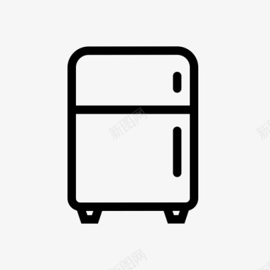 冰箱冷冻机家用电器生产线图标图标