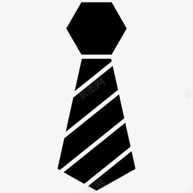 领带商务优雅图标图标