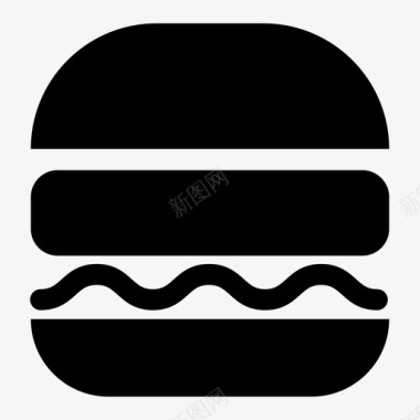 汉堡快餐餐食图标图标