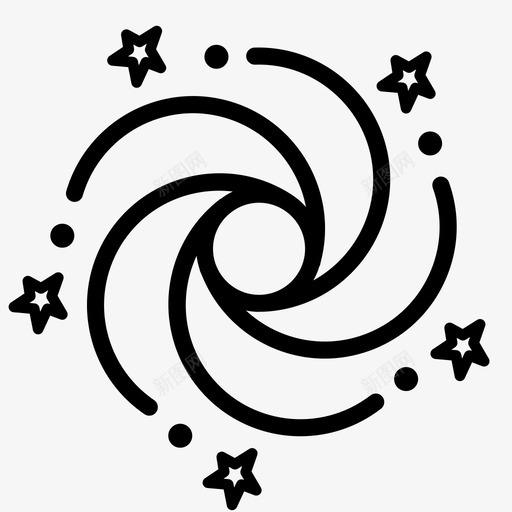 银河系占星术天文学图标svg_新图网 https://ixintu.com 占星术 天文学 宇宙 牛奶路 银河系 集合3