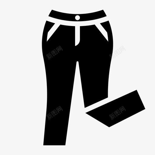 牛仔裤马裤牛仔布图标svg_新图网 https://ixintu.com 女装 牛仔布 牛仔裤 裤子 马裤
