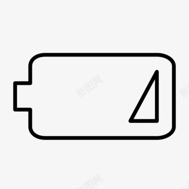 电池电量低充电器图标图标
