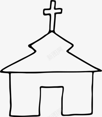 教会基督教信仰图标图标
