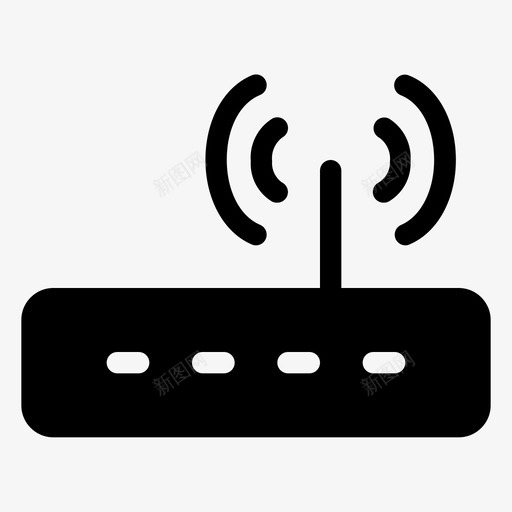 路由器wifi无线图标svg_新图网 https://ixintu.com wifi 无线 设备固态 路由器